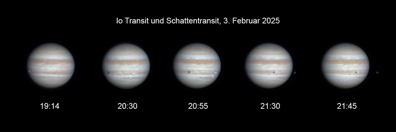 Io-Transit und Schattentransit, 3. 2. 2025, Untertullnerbach