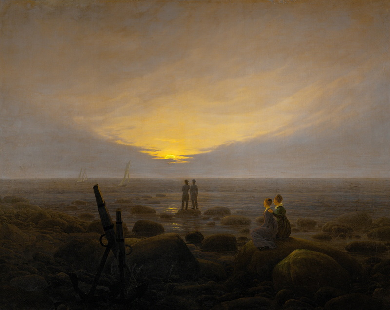 Mondaufgang überm Meer von Caspar David Friedrich