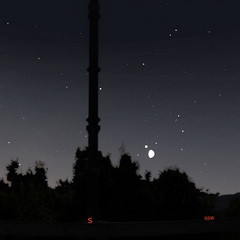 Mond bei Antares, 24. Juli 2026
