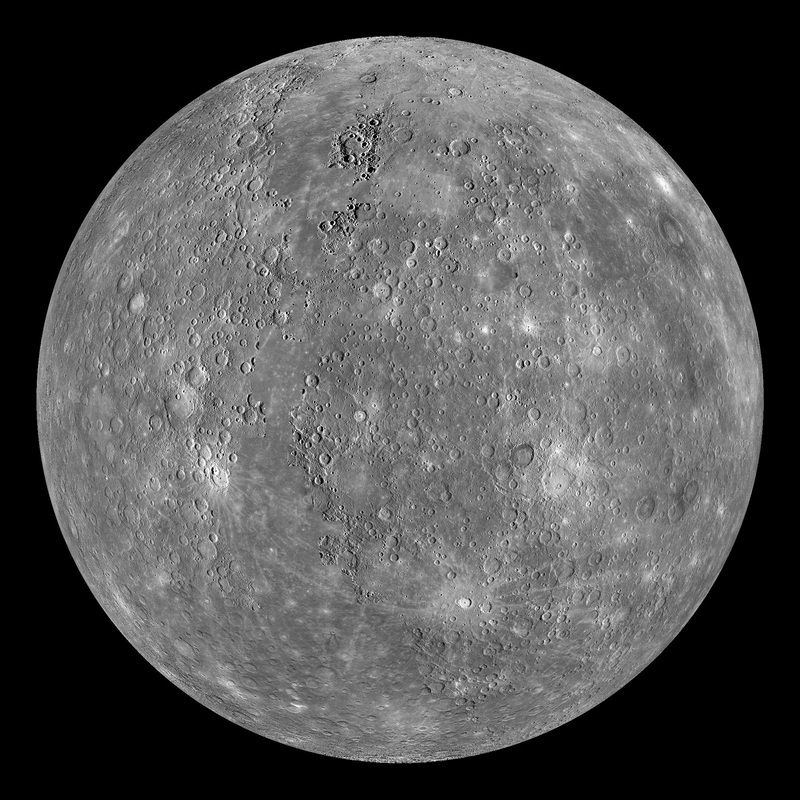 Merkur. Aufnahme der Raumsonde Messenger. Credit NASA/JPL.