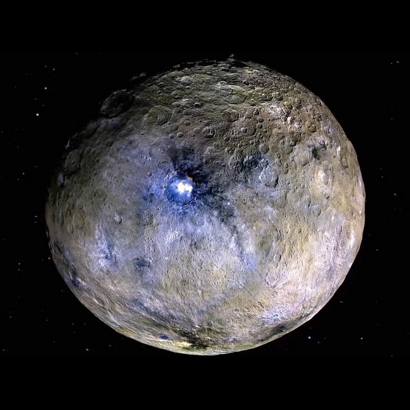 Ceres, aufgenommen von der Raumsonde DAWN. Credit: NASA/JPL.