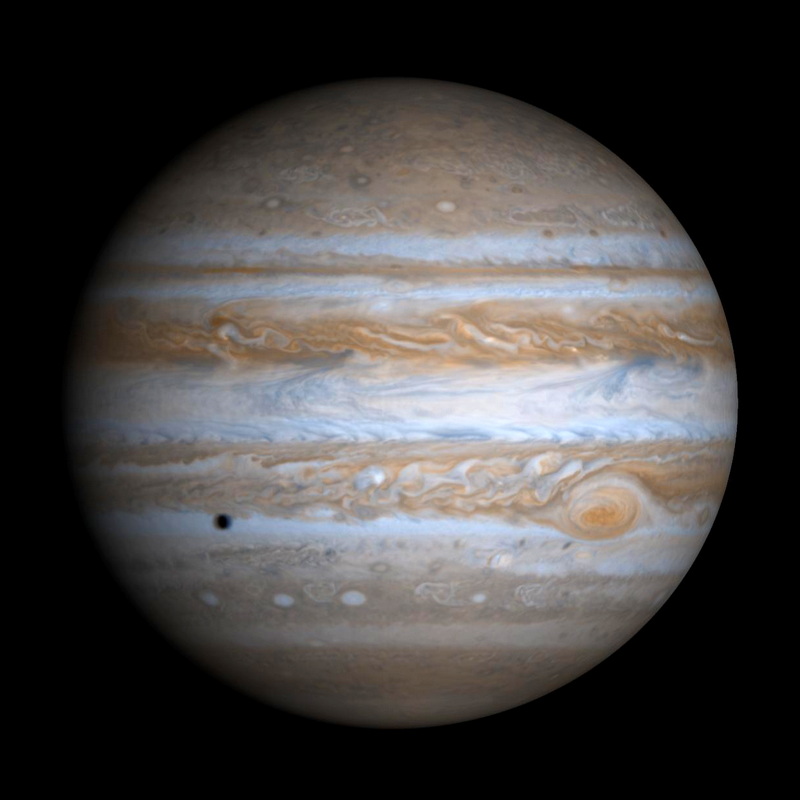 Jupiter, aufgenommen von der Raumsonde Cassini. Credit NASA/JPL.