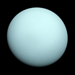 Uranus. Aufnahme der Raumsonde Voyager 2. Credit NASA/JPL.